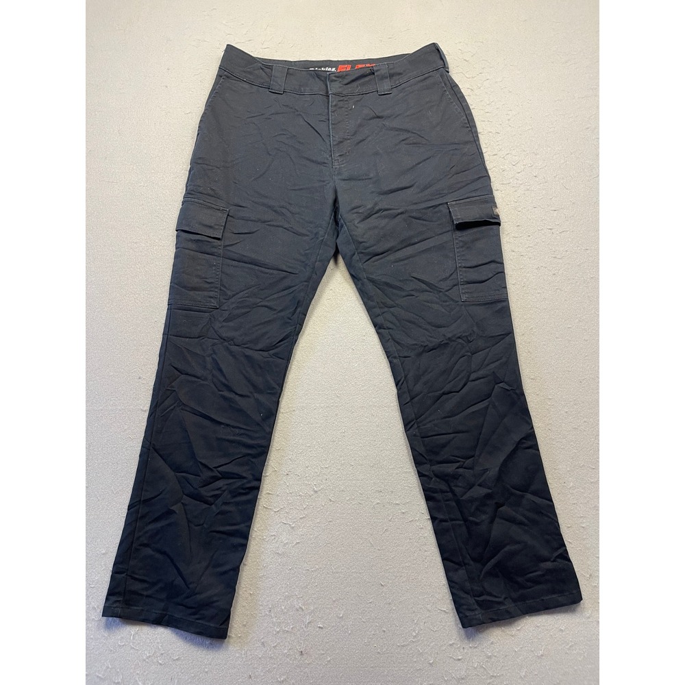 Dickies Flex Cargo Pants Twill Black 32x32 Mens